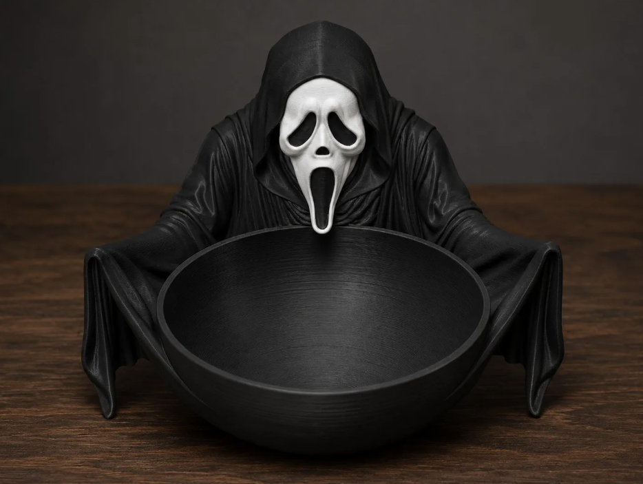 Хелловінська підставка для цукерок Крик (Ghostface) Декор Halloween 🎃 - фото 1